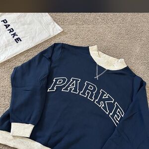 Parker Kids Dark Blue and Cream Sweatshirt